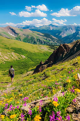JPG 구름 편집이미지 남자 꽃밭 자연 하늘 산 한명 풍경 성인 등산 풀 등산객 산행 성인남자한명만 편집실사 AI포토 AI콘텐츠 자연요소 식물 1 꽃 사람 트래킹 CG 생태계 남자한명만 성인남자만 파일형식