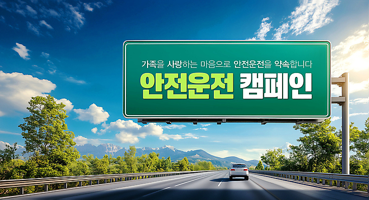 PSD 나무 편집이미지 자동차 사람없음 고속도로 도로표지판 안전운전 드라이빙 사고예방 이미지편집 식물 도로 육상교통 표지판 예방 교통안전 파일형식