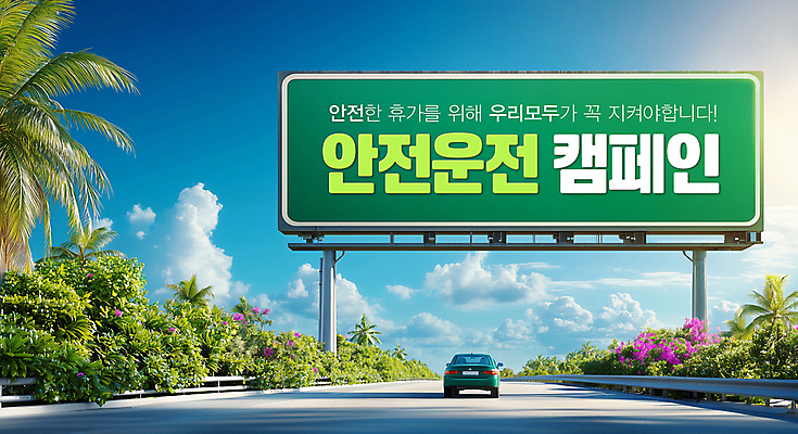 PSD 편집이미지 자동차 사람없음 야자수 고속도로 도로표지판 안전운전 드라이빙 사고예방 이미지편집 나무 도로 육상교통 표지판 예방 교통안전 파일형식