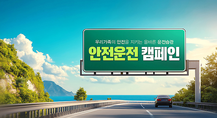 PSD 편집이미지 자동차 사람없음 고속도로 도로표지판 안전운전 드라이빙 사고예방 이미지편집 도로 육상교통 표지판 예방 교통안전 파일형식