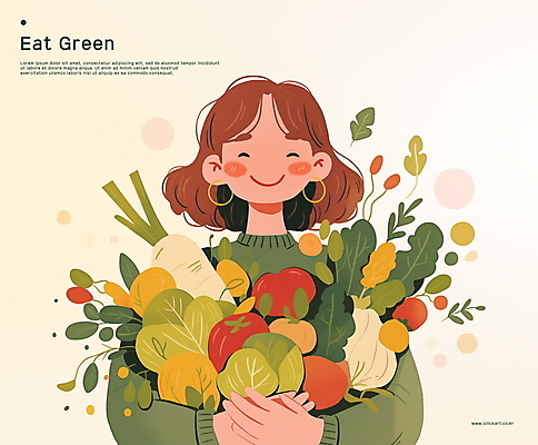 PSD 여자 토마토 일러스트 양파 건강 한명 미소 들기 상반신 성인 초록색 농작물 무 식생활 식습관 성인여자한명만 국내일러스트 1 컬러 농업 채소 모션 뿌리채소 표정 사람 여자한명만 성인여자만 파일형식