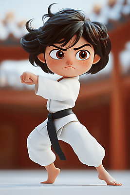 JPG 전신 편집이미지 여자 어린이 한명 소녀 펀치 자신감 태권도 태권도복 열정 비장 태권도장 태권도캐릭터 소녀한명만 편집3D AI컴퓨터그래픽 AI콘텐츠 캐릭터 1 감정 모션 도복 사람 3D 격투기 학원 여자한명만 소녀만 파일형식