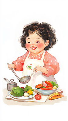 JPG 그릇 접시 여자 노년 행복 토마토 채소 일러스트 주방용품 건강 요리 한명 미소 상반신 주방 포근함 브로콜리 국자 건강식 노인여자한명만 국내일러스트 AI일러스트 AI콘텐츠 1 식기 감정 음식 생활용품 표정 사람 성인 감각 여자한명만 노인여자만 파일형식