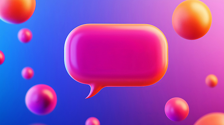 JPG 편집이미지 분홍색 말풍선 사람없음 그래픽 3D 원형 편집3D AI컴퓨터그래픽 AI콘텐츠 도형 컬러 디지털합성 파일형식