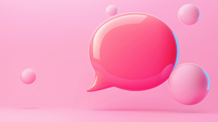 JPG 편집이미지 분홍색 말풍선 사람없음 그래픽 3D 원형 편집3D AI컴퓨터그래픽 AI콘텐츠 도형 컬러 디지털합성 파일형식