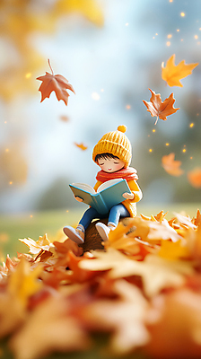 JPG 전신 편집이미지 여자 단풍 낙엽 휴식 한명 앉기 성인 책 독서 피규어 가을 힐링 성인여자한명만 편집3D AI컴퓨터그래픽 AI콘텐츠 1 계절 컨셉 잎 모션 사람 3D 미니어처 여자한명만 성인여자만 파일형식