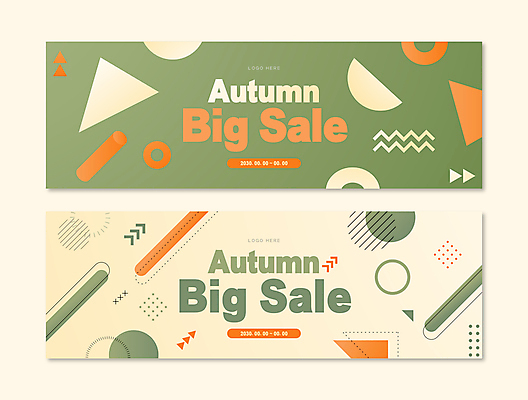 템플릿 배너 배너템플릿 가로배너 선 사람없음 가로 초록색 세트 세일 주황색 가을 점 원형 삼각형 아치 원기둥 베이지색 빗금 이미지템플릿 AI파일 도형 계절 컬러 대각선 파일형식 벡터
