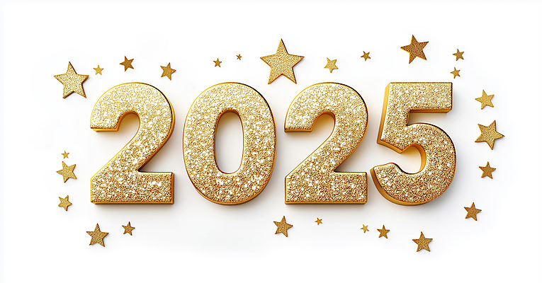 JPG 편집이미지 별 새해 이벤트 사람없음 장식 반짝임 숫자 금색 황금 연말 2025년 편집실사 AI컴퓨터그래픽 AI콘텐츠 자연요소 문자 컬러 모션 연도 CG 파일형식