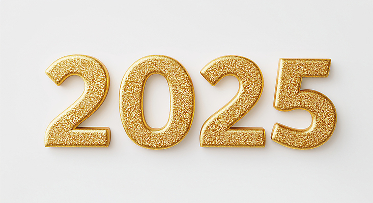 JPG 편집이미지 새해 이벤트 사람없음 장식 반짝임 숫자 금색 황금 연말 2025년 편집실사 AI컴퓨터그래픽 AI콘텐츠 문자 컬러 모션 연도 CG 파일형식