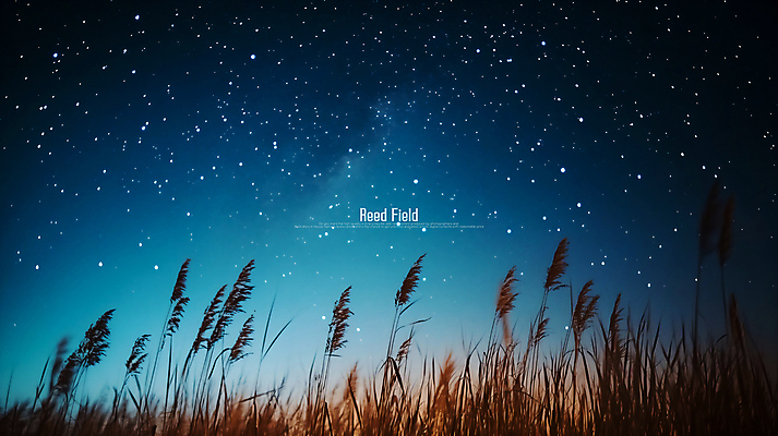 PSD 편집이미지 밤하늘 사람없음 가을 갈대밭 이미지편집 편집실사 계절 하늘 야간 CG 파일형식 갈대_식물
