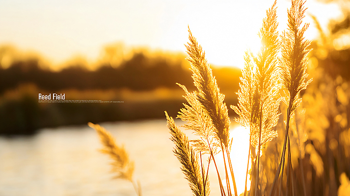 PSD 편집이미지 사람없음 햇빛 일몰 가을 강가 갈대밭 이미지편집 편집실사 계절 강 태양 노을 CG 파일형식 갈대_식물