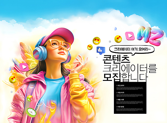 PSD 구름 편집이미지 모자 여자 패션 안경 말풍선 한명 상반신 성인 헤드셋 따봉 모집 이모티콘 소통 소셜네트워크 소셜미디어 콘텐츠 의료성형뷰티 성인여자한명만 크리에이터 MZ세대 이미지편집 자연요소 직업 1 잡화 음향기기 컨셉 사람 헤드폰 최고 세대 여자한명만 성인여자만 파일형식 1인미디어