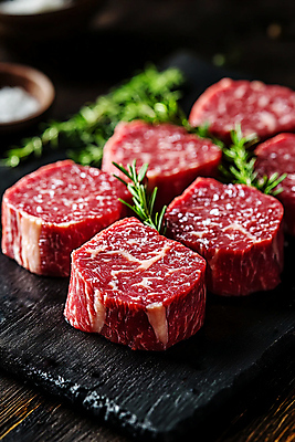 JPG 편집이미지 접시 음식 식재료 생고기 사람없음 소고기 신선 로즈메리 등심 편집실사 AI포토 AI콘텐츠 식기 육류 허브 CG 파일형식