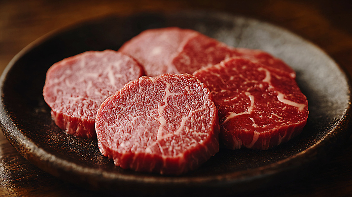 JPG 편집이미지 접시 음식 식재료 생고기 사람없음 소고기 신선 편집실사 AI포토 AI콘텐츠 식기 육류 CG 파일형식