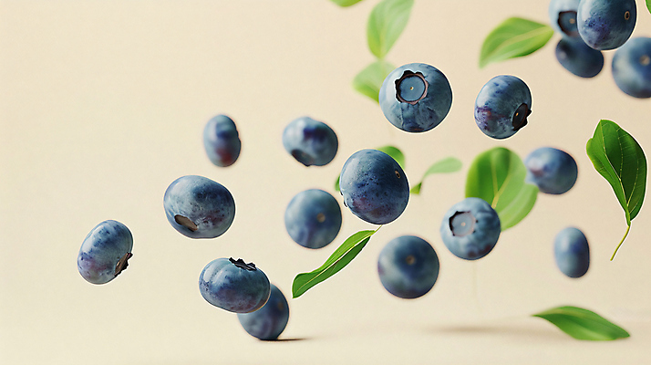 JPG 편집이미지 열매 나뭇잎 건강 사람없음 블루베리 슈퍼푸드 편집실사 AI포토 AI콘텐츠 식물 잎 과일 CG 건강식품 파일형식