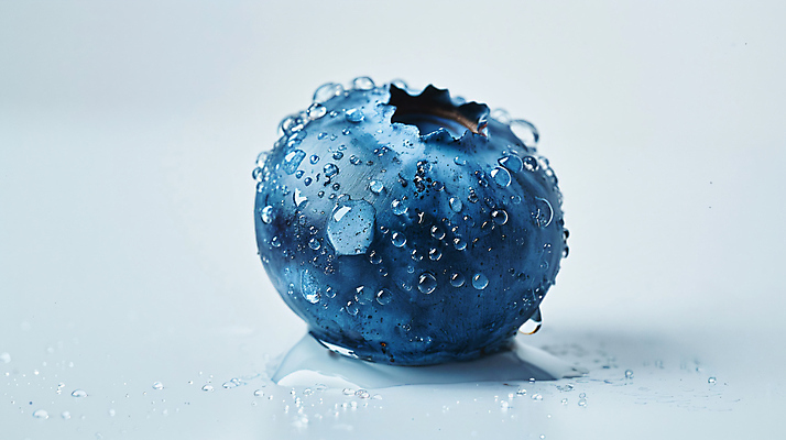 JPG 편집이미지 열매 사람없음 물방울 신선 블루베리 슈퍼푸드 편집실사 AI포토 AI콘텐츠 식물 과일 CG 건강식품 파일형식