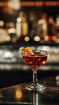 JPG 편집이미지 사람없음 갈색 칵테일 칵테일잔 칵테일바 편집실사 AI포토 AI콘텐츠 컬러 술잔 주류 선술집 CG 파일형식