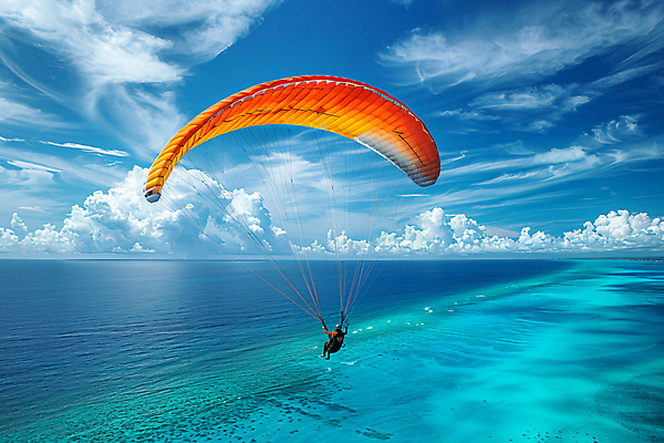 JPG 전신 편집이미지 바다 하늘 한명 성인 공중 뒷모습 비행 패러글라이딩 성인한명만 편집실사 AI인물포토 AI콘텐츠 1 스포츠 뷰포인트 사람 CG 성인만 파일형식 AI포토