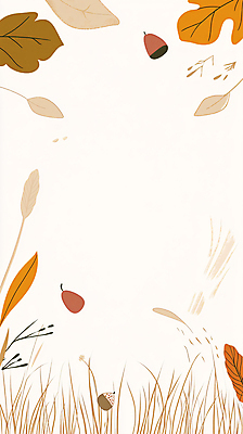 JPG 단풍 낙엽 일러스트 프레임 사람없음 가을 풀 도토리 국내일러스트 AI일러스트 AI콘텐츠 식물 계절 잎 견과류 파일형식