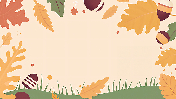 JPG 단풍 낙엽 일러스트 프레임 사람없음 가을 풀 도토리 국내일러스트 AI일러스트 AI콘텐츠 식물 계절 잎 견과류 파일형식