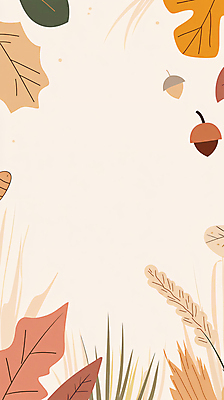 JPG 단풍 낙엽 일러스트 프레임 사람없음 가을 풀 도토리 국내일러스트 AI일러스트 AI콘텐츠 식물 계절 잎 견과류 파일형식