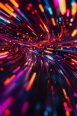 JPG 편집이미지 곡선 미래 사람없음 빨간색 빛 디지털 원형 사이버 네온 노이즈 편집실사 AI컴퓨터그래픽 AI콘텐츠 도형 선 컬러 컨셉 CG 파일형식