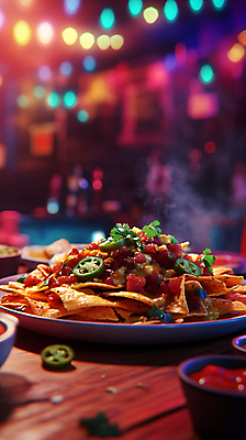 JPG 편집이미지 그릇 고추 전등 멕시코 육류 요리 사람없음 소스 남아메리카 향신료 퓨전 보케 나초 남미음식 편집실사 AI포토 AI콘텐츠 식기 음식 북아메리카 채소 식재료 조명 서양음식 아메리카 양념 CG 향미료 파일형식