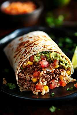 JPG 편집이미지 그릇 단면 멕시코 육류 요리 사람없음 남아메리카 향신료 퓨전 남미음식 브리또 편집실사 AI포토 AI콘텐츠 식기 북아메리카 식재료 서양음식 아메리카 CG 향미료 파일형식