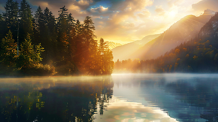 JPG 편집이미지 자연 휴식 산 사람없음 강 반사 가을풍경 안개 가을 편안함 가을배경 편집실사 AI포토 AI콘텐츠 계절 백그라운드 컨셉 날씨 풍경 감각 CG 생태계 파일형식 가을_계절