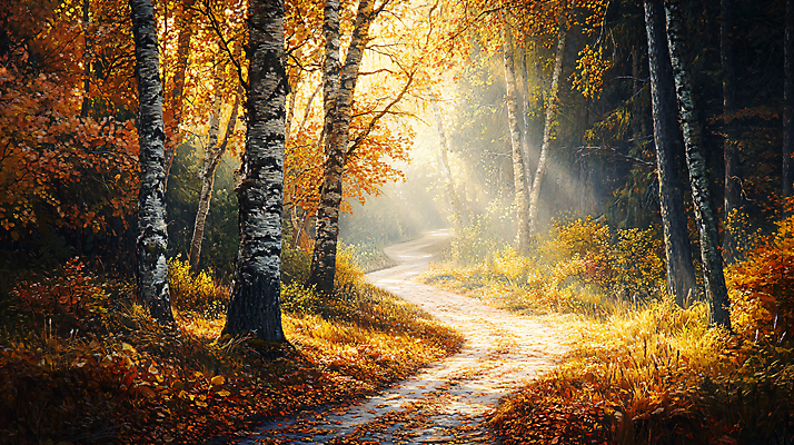 JPG 나무 편집이미지 낙엽 자연 휴식 사람없음 햇빛 가을풍경 산책로 가을 숲 편안함 가을배경 편집실사 AI포토 AI콘텐츠 식물 계절 길 백그라운드 컨셉 잎 풍경 태양 감각 CG 생태계 파일형식 가을_계절