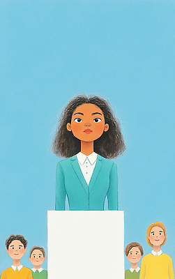 JPG 무료이미지 여자 남자 하늘색 일러스트 하늘 성공 정장 여러명 성인 단상 성인만 국내일러스트 AI일러스트 AI콘텐츠 옷 다수 컨셉 사람 파란색 파일형식