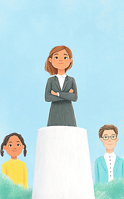 JPG 여자 하늘색 일러스트 하늘 성공 정장 성인 세명 팔짱 단상 성인만 국내일러스트 AI일러스트 AI콘텐츠 옷 컨셉 모션 사람 파란색 파일형식