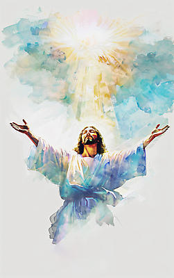 JPG 구름 편집이미지 남자 기독교 종교 하늘색 팔벌리기 한명 성인 평화 만세 예수 후광 은혜 성인남자한명만 편집실사 AI컴퓨터그래픽 AI콘텐츠 자연요소 1 컨셉 모션 사람 파란색 빛 신_종교 CG 남자한명만 성인남자만 파일형식