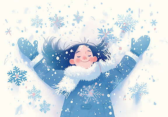 JPG 여자 어린이 장갑 겨울 일러스트 팔벌리기 한명 미소 소녀 파란색 설원 눈감음 목도리 만세 추위 눈송이 즐거움 소녀한명만 국내일러스트 AI일러스트 AI콘텐츠 1 잡화 계절 감정 컬러 모션 눈_날씨 표정 사람 여자한명만 소녀만 파일형식