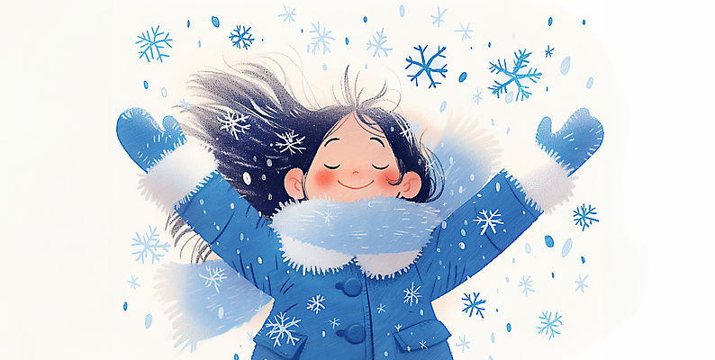JPG 여자 어린이 장갑 겨울 일러스트 팔벌리기 한명 미소 소녀 파란색 설원 눈감음 목도리 만세 추위 눈송이 즐거움 소녀한명만 국내일러스트 AI일러스트 AI콘텐츠 1 잡화 계절 감정 컬러 모션 눈_날씨 표정 사람 여자한명만 소녀만 파일형식