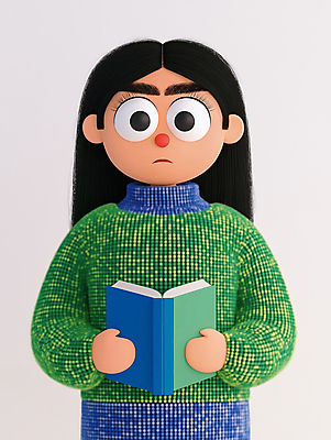 JPG 편집이미지 응시 여자 한명 들기 성인 책 초록색 독서 스웨터 읽기 성인여자한명만 편집실사 AI컴퓨터그래픽 AI콘텐츠 1 시선 컬러 상의 모션 사람 CG 여자한명만 성인여자만 파일형식