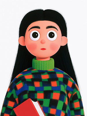 JPG 편집이미지 응시 여자 한명 들기 성인 책 컬러풀 독서 스웨터 읽기 성인여자한명만 편집실사 AI컴퓨터그래픽 AI콘텐츠 1 시선 컬러 상의 모션 사람 CG 여자한명만 성인여자만 파일형식