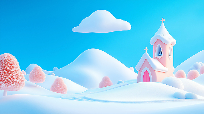 JPG 나무 편집이미지 기독교 십자가 크리스마스 겨울 동화 사람없음 교회 평화 설원 추위 흰색 눈 편집실사 AI컴퓨터그래픽 AI콘텐츠 자연요소 식물 계절 기념일 종교 컬러 컨셉 종교건축 날씨 눈_날씨 건물 CG 파일형식