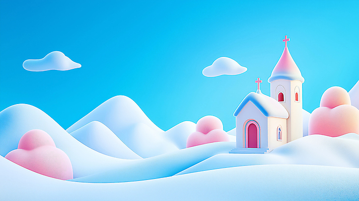 JPG 나무 편집이미지 기독교 십자가 크리스마스 겨울 동화 사람없음 교회 평화 설원 추위 흰색 눈 편집실사 AI컴퓨터그래픽 AI콘텐츠 자연요소 식물 계절 기념일 종교 컬러 컨셉 종교건축 날씨 눈_날씨 건물 CG 파일형식
