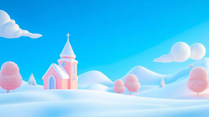 JPG 나무 편집이미지 기독교 십자가 크리스마스 겨울 동화 사람없음 교회 평화 설원 추위 흰색 눈 편집실사 AI컴퓨터그래픽 AI콘텐츠 자연요소 식물 계절 기념일 종교 컬러 컨셉 종교건축 날씨 눈_날씨 건물 CG 파일형식