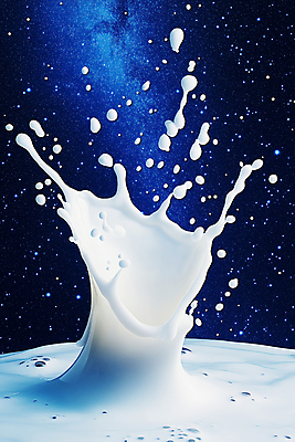 JPG 편집이미지 추상 사람없음 파란색 우주 우유 물방울 액체 신비 스플래쉬 흩어짐 편집실사 AI포토 AI콘텐츠 컬러 컨셉 무늬 유제품 CG 파일형식