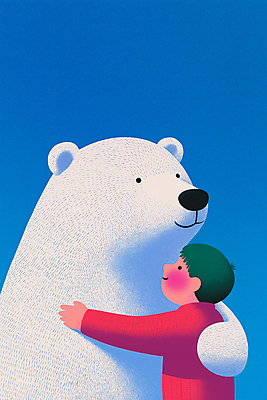 JPG 남자 겨울 일러스트 포옹 청소년 자연 따뜻함 사랑 한명 친구 흰색 북극곰 교감 십대남자한명만 국내일러스트 AI일러스트 AI콘텐츠 1 계절 감정 컬러 곰 관계 안기 사람 생태계 남자한명만 십대남자만 파일형식