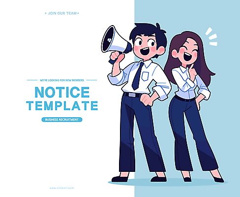 전신 여자 남자 허리손 일러스트 비즈니스 웃음 들기 손짓 성인 두명 확성기 외침 비즈니스맨 비즈니스우먼 채용 성인만 국내일러스트 AI파일 포즈 모션 표정 사람 소리 직장인 파일형식 벡터