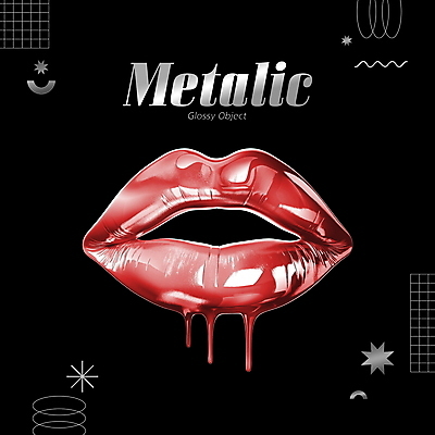 PSD 편집이미지 사람없음 금속 흐름 액체 입술 오브젝트 질감 광택 엘리먼트 편집소스 편집3D 컨셉 재질 신체부위 3D 파일형식