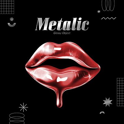PSD 편집이미지 사람없음 금속 흐름 액체 입술 오브젝트 질감 광택 엘리먼트 편집소스 편집3D 컨셉 재질 신체부위 3D 파일형식