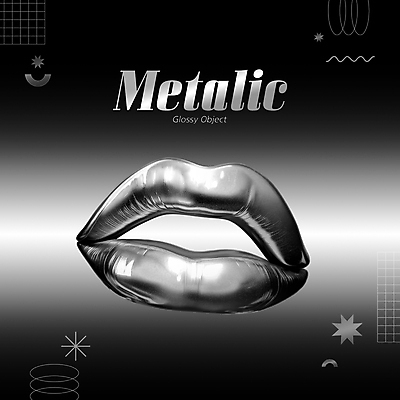 PSD 편집이미지 사람없음 금속 입술 오브젝트 질감 광택 엘리먼트 편집소스 편집3D 재질 신체부위 3D 파일형식