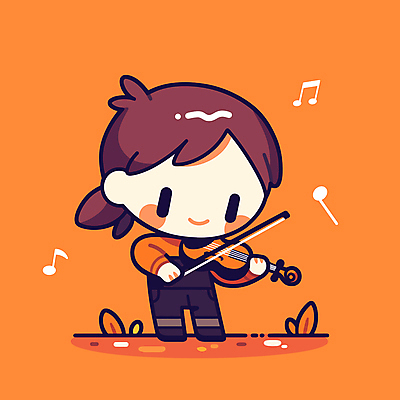여자 행복 어린이 음악 연주 일러스트 한명 소녀 귀여움 주황색 바이올린 음악회 바이올리니스트 바이올린활 소녀한명만 국내일러스트 AI파일 1 감정 컬러 컨셉 현악기 문화예술 사람 공연 연주자 여자한명만 소녀만 파일형식 벡터
