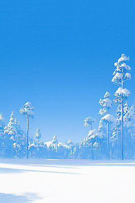 JPG 나무 겨울 일러스트 자연 하늘 풍경 사람없음 파란색 흰색 눈 차가움 국내일러스트 AI일러스트 AI콘텐츠 자연요소 식물 계절 컬러 날씨 생태계 파일형식