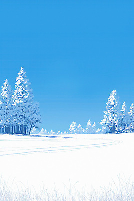 JPG 나무 겨울 일러스트 자연 하늘 풍경 사람없음 파란색 흰색 눈 차가움 국내일러스트 AI일러스트 AI콘텐츠 자연요소 식물 계절 컬러 날씨 생태계 파일형식