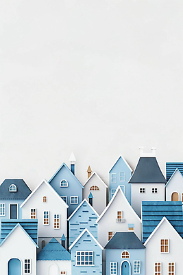 JPG 편집이미지 창문 지붕 주택 굴뚝 사람없음 건물 파란색 마을 편집실사 AI포토 AI콘텐츠 건축물 컬러 CG 파일형식